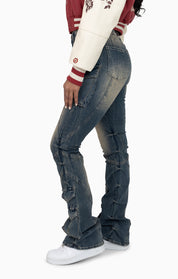 Double Flap Utility Pants - Acacia Blue