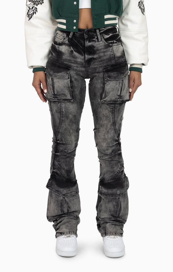 Double Flap Utility Pants - Ashfall Black
