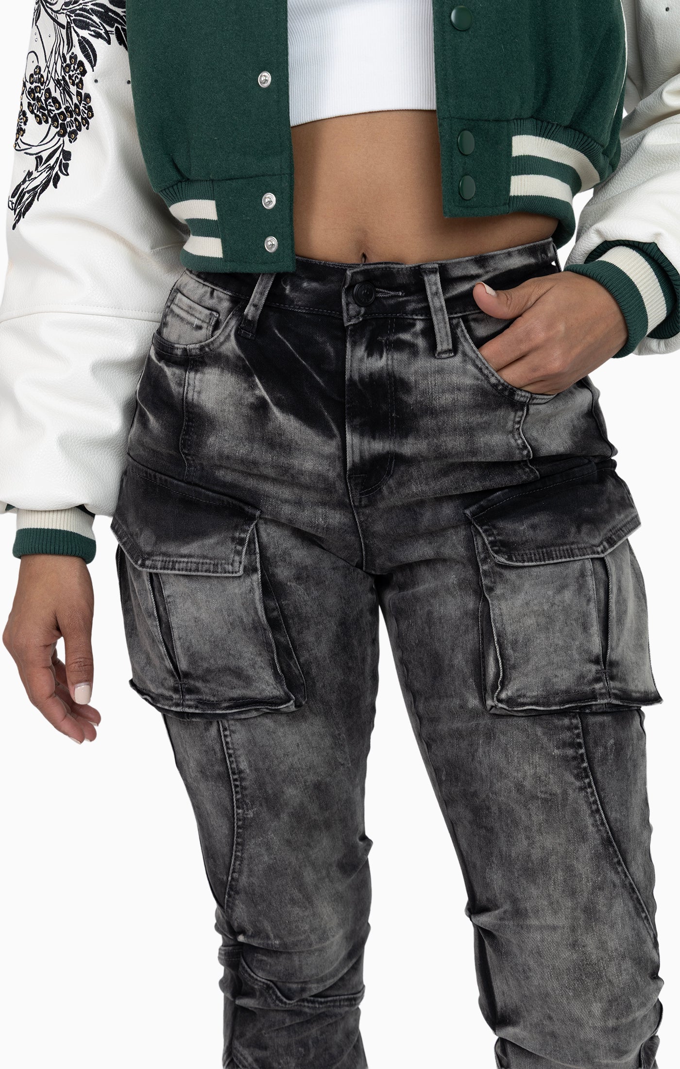 Double Flap Utility Pants - Ashfall Black