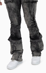 Double Flap Utility Pants - Ashfall Black