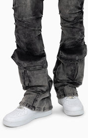 Double Flap Utility Pants - Ashfall Black