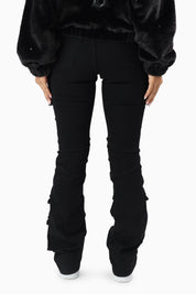 Double Flap Utility Pants - Deep Black