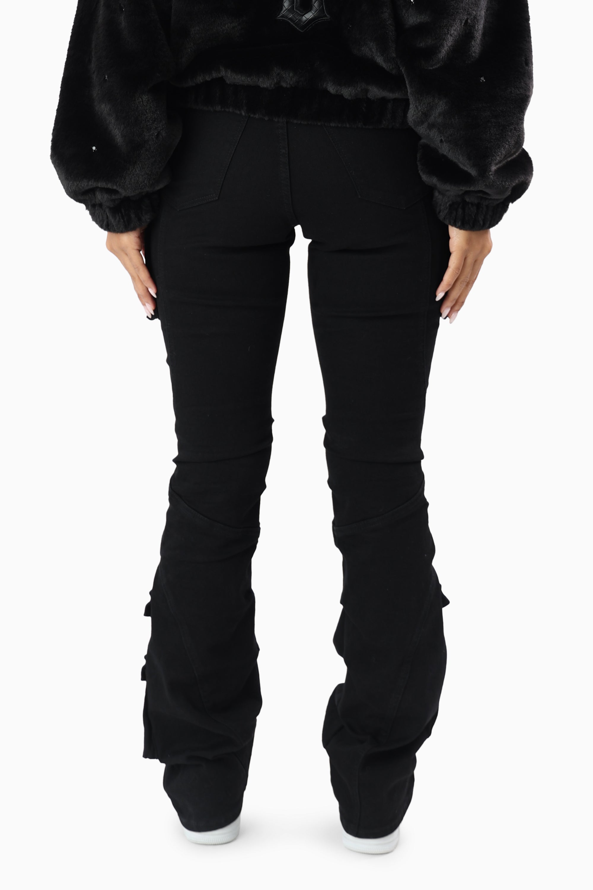 Double Flap Utility Pants - Deep Black
