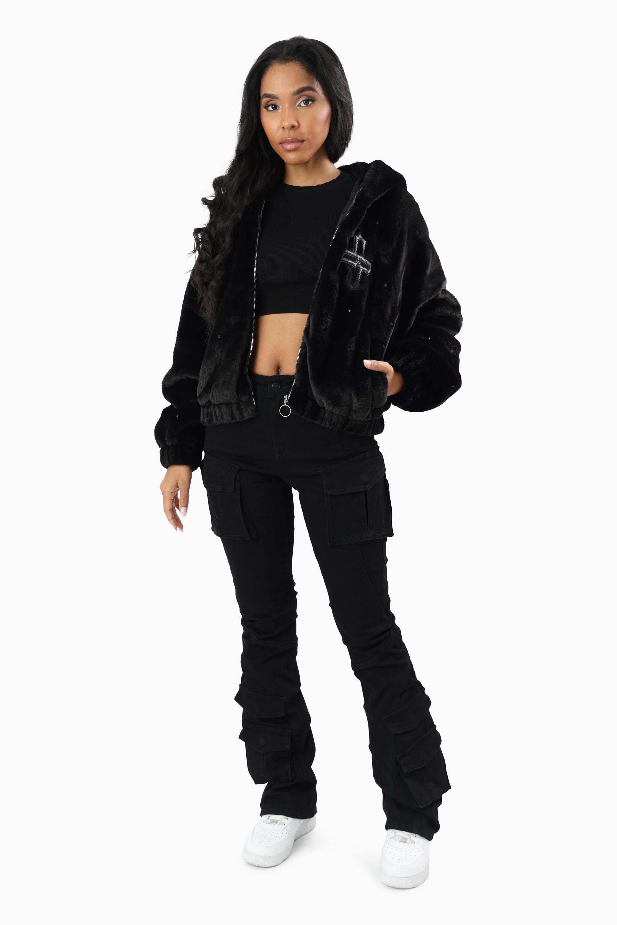 Double Flap Utility Pants - Deep Black