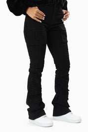 Double Flap Utility Pants - Deep Black