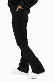 Double Flap Utility Pants - Deep Black
