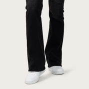 High Rise Bootcut Washed Jeans - Hurley Black