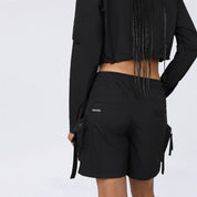 Slouched Utility Windbreaker Shorts