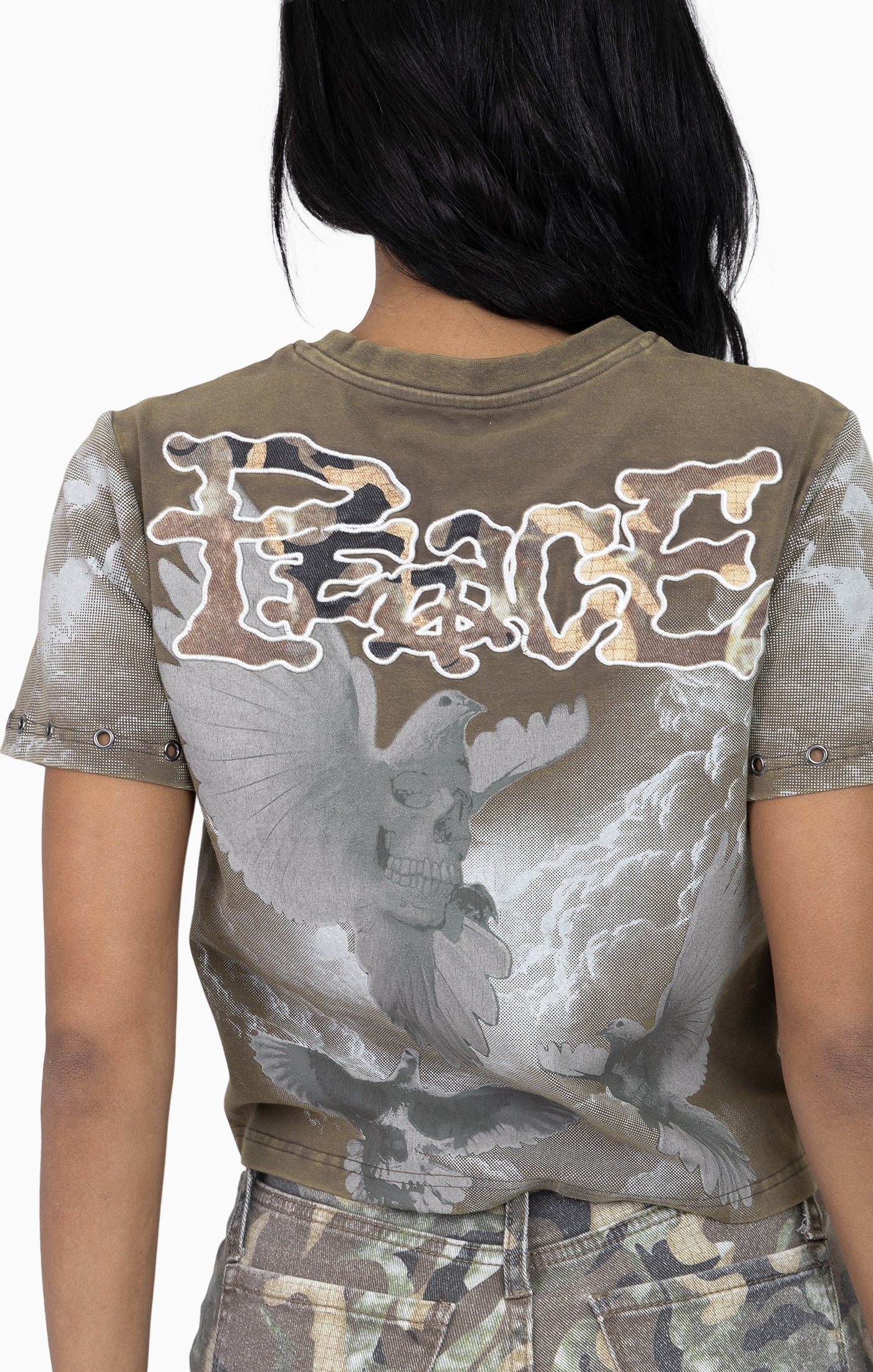 Twill Patch Printed Tee - Canteen