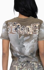 Twill Patch Printed Tee - Canteen