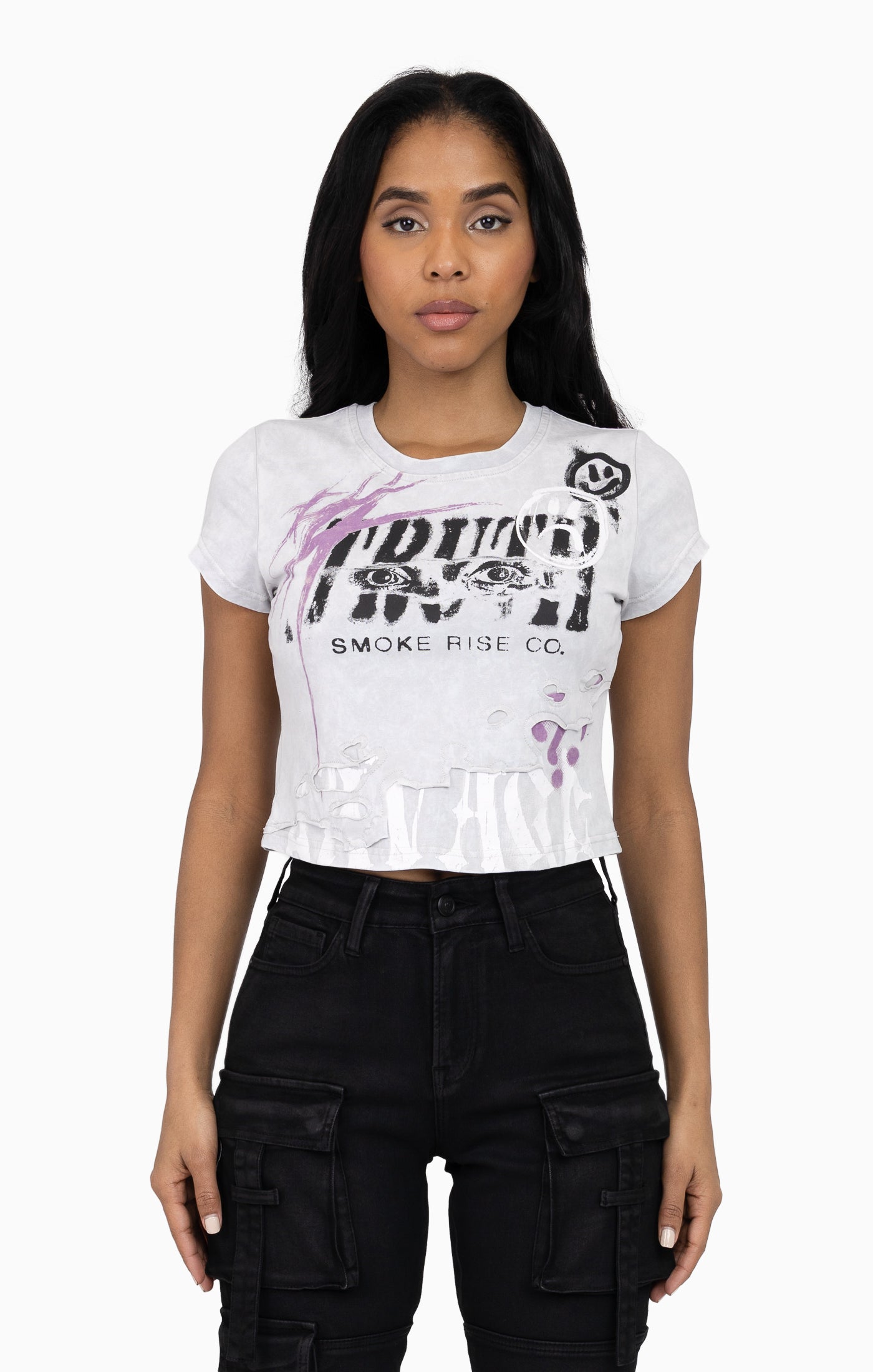 Faux Double Layered Tee - Microchip