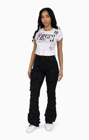 Faux Double Layered Tee - Microchip