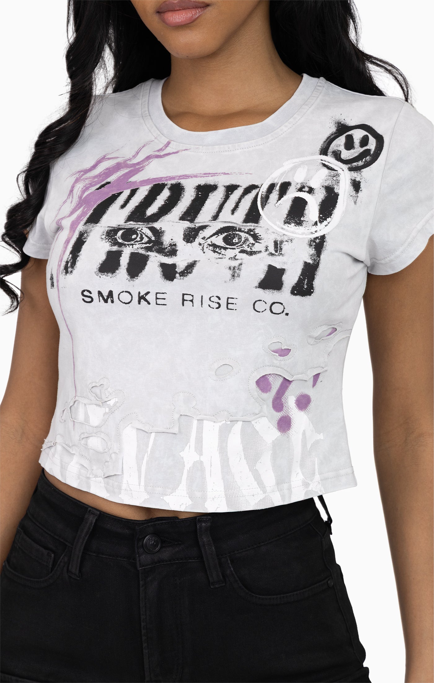 Faux Double Layered Tee - Microchip