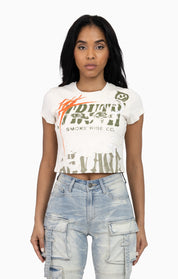 Faux Double Layered Tee - Turtle Dove