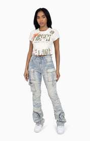Faux Double Layered Tee - Turtle Dove