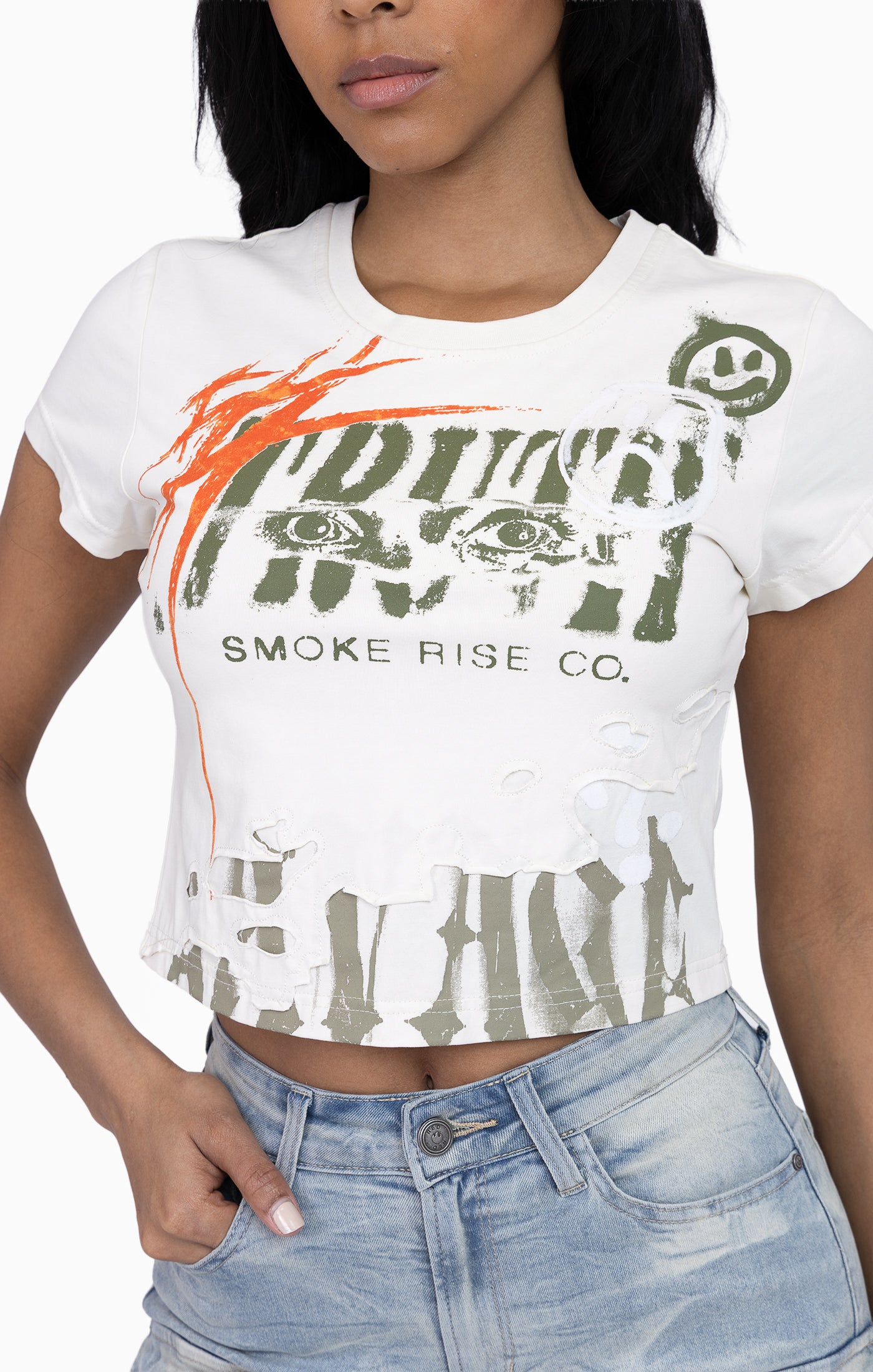 Faux Double Layered Tee - Turtle Dove