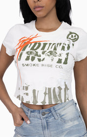 Faux Double Layered Tee - Turtle Dove