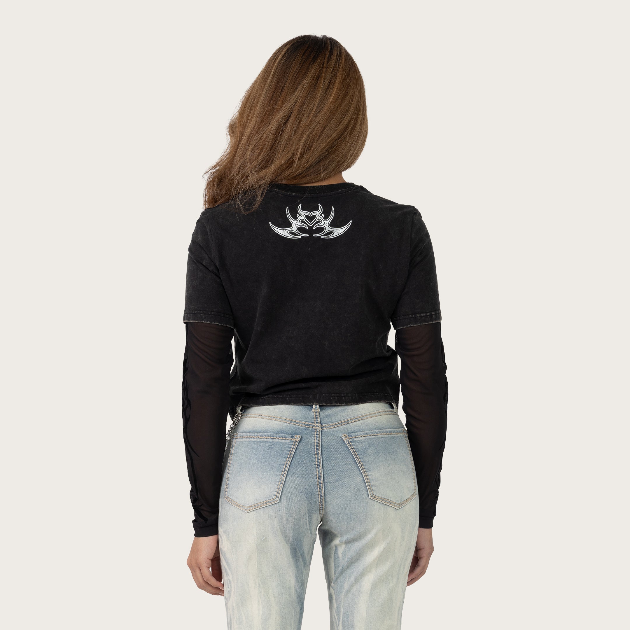 Slim Twofer Graphic T-Shirt - Hematite