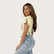 Cropped Sportcore T-Shirt - French Vanilla