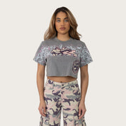 Cropped Graphic T-Shirt - Storm Front