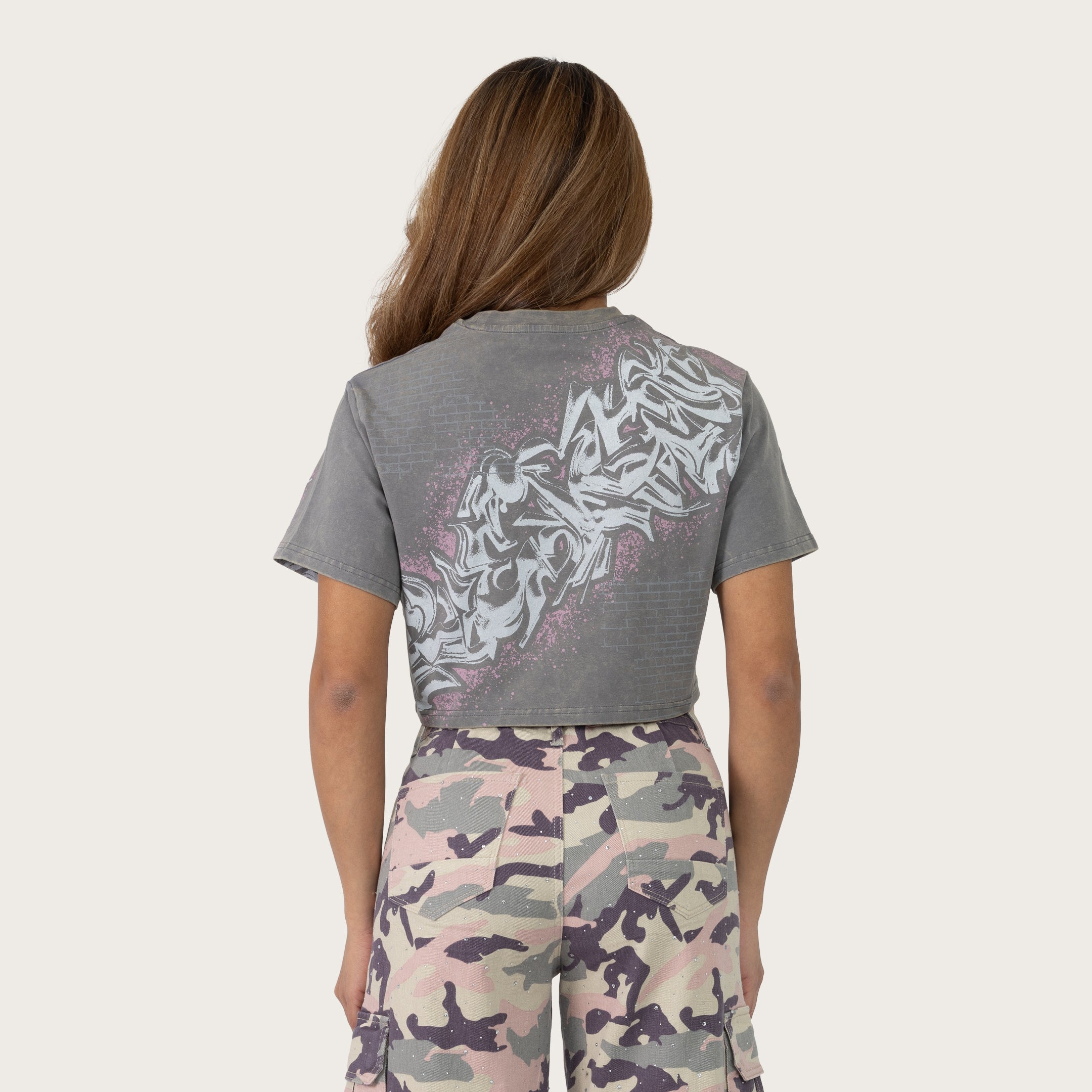 Cropped Graphic T-Shirt - Storm Front