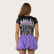 Fitted Rhinestone T-Shirt - Hematite