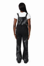 Fleece Overalls - Black