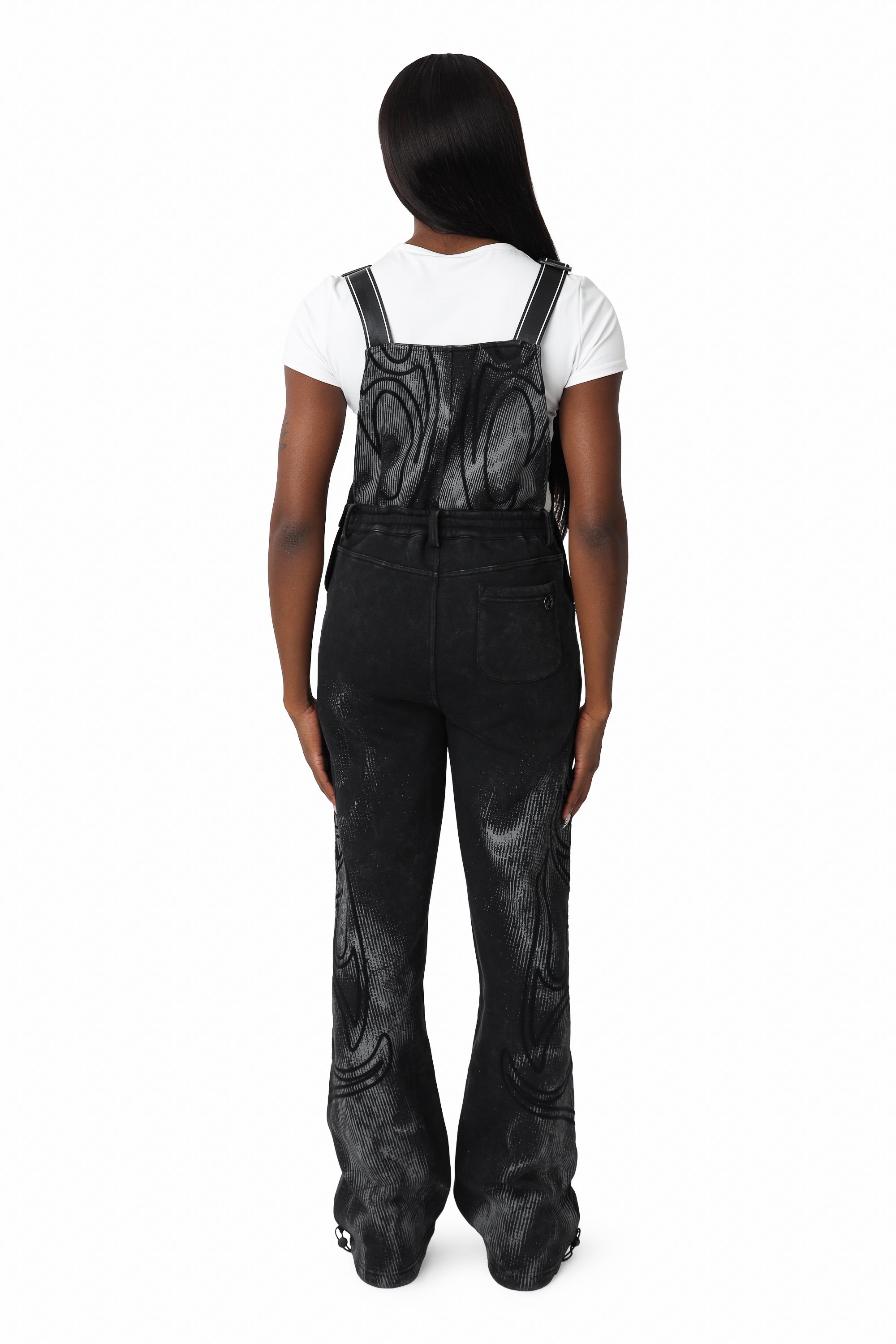 Fleece Overalls - Black