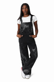 Fleece Overalls - Black