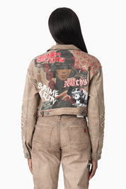 Patchwork Embroidered Jacket - Portabella