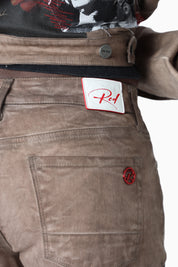 Patchwork Embroidered Pants - Portabella