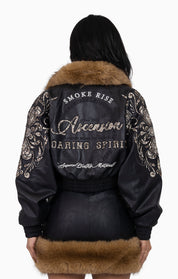 Python Patch PU Jacket - Black