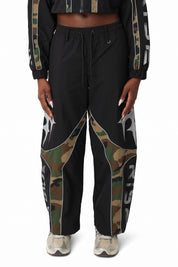 Paneled Camo Pants - Wood Camo