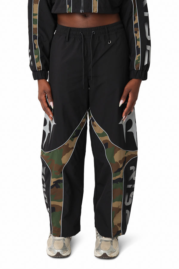 Paneled Camo Pants - Wood Camo