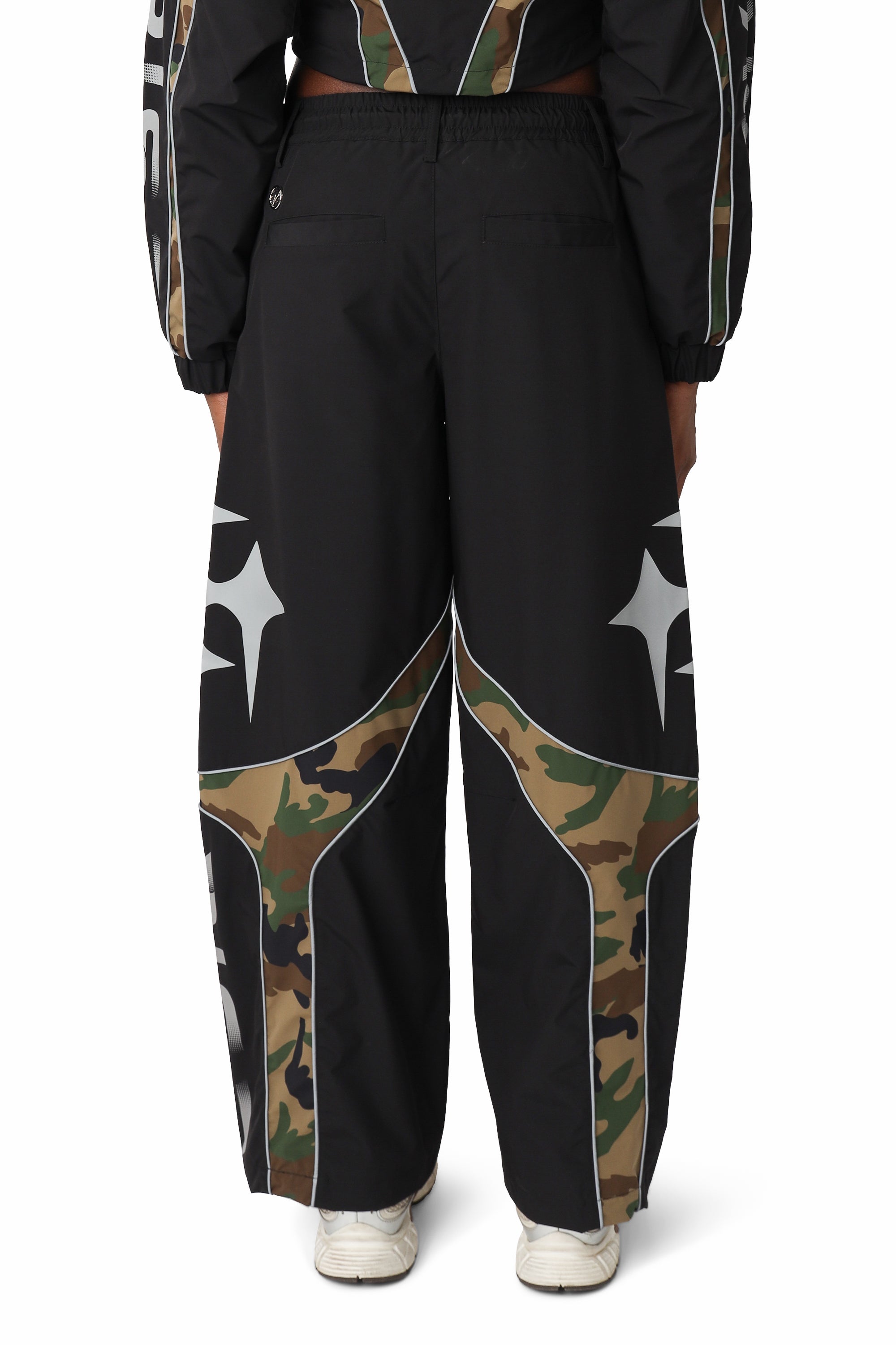 Paneled Camo Pants - Wood Camo