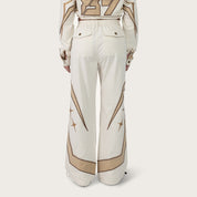 Wide Leg Track Pants - Oatmeal