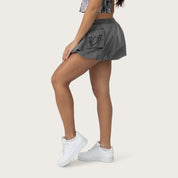 Windbreaker Bubble Skirt - Basalt