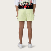 Slouched Windbreaker Cargo Shorts - Cool Matcha