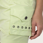 Slouched Windbreaker Cargo Shorts - Cool Matcha