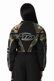 Paneled Camo Jacket - Wood Camo