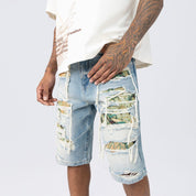 Skater Tapestry Jean Shorts