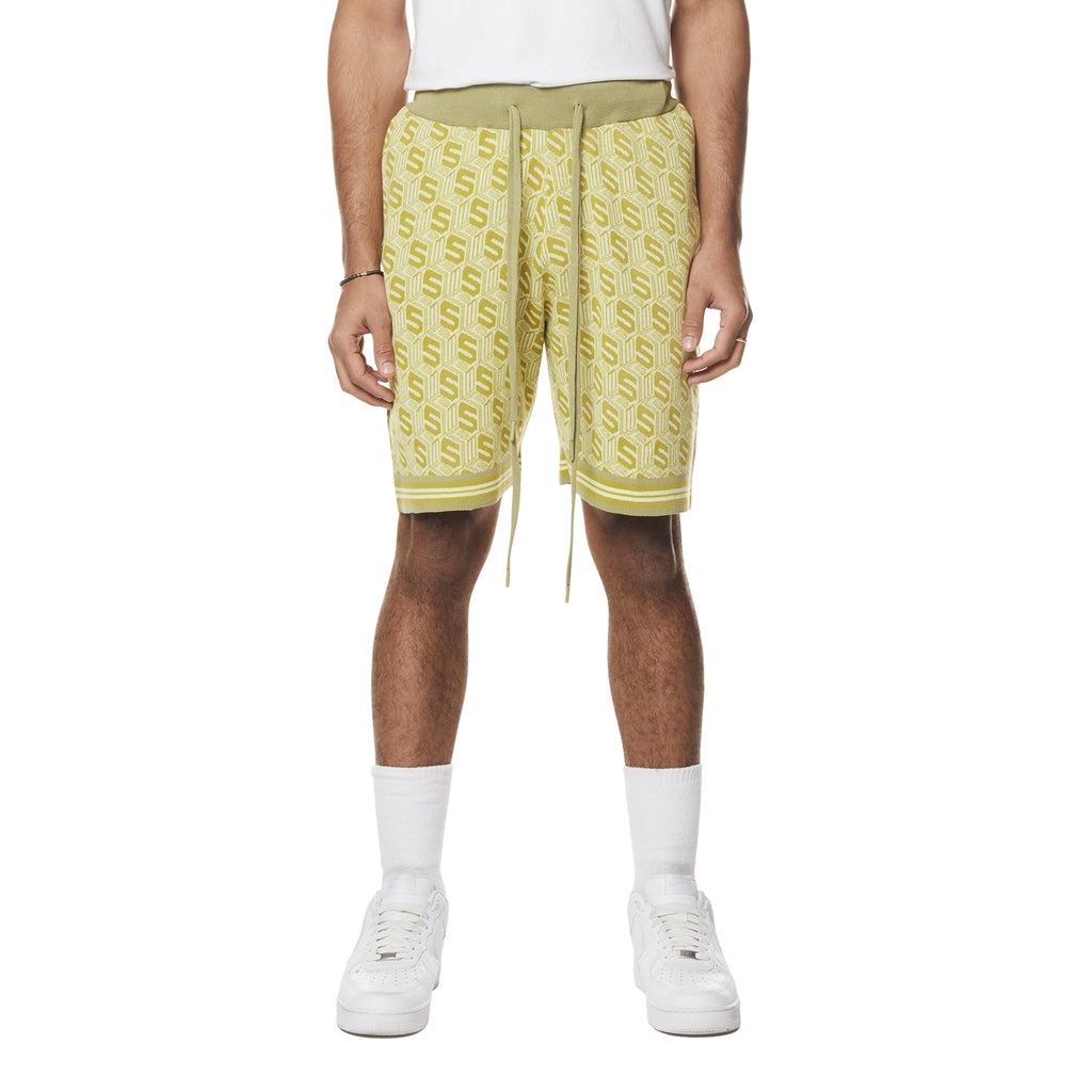 Smoke Rise Jacquard Knit Shorts - Kelp