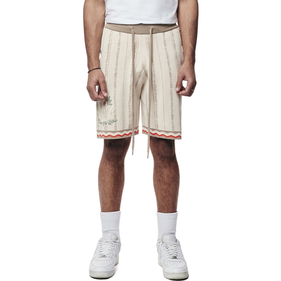 Smoke Rise Jacquard Knit Shorts - Ecru