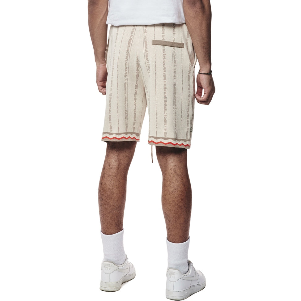 Smoke Rise Jacquard Knit Shorts - Ecru