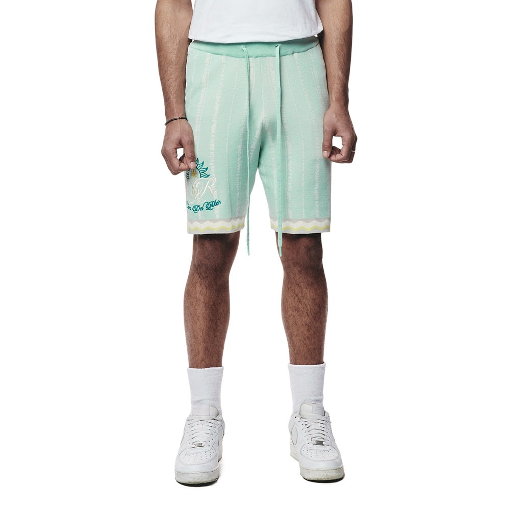 Jacquard Knit Shorts - Havana