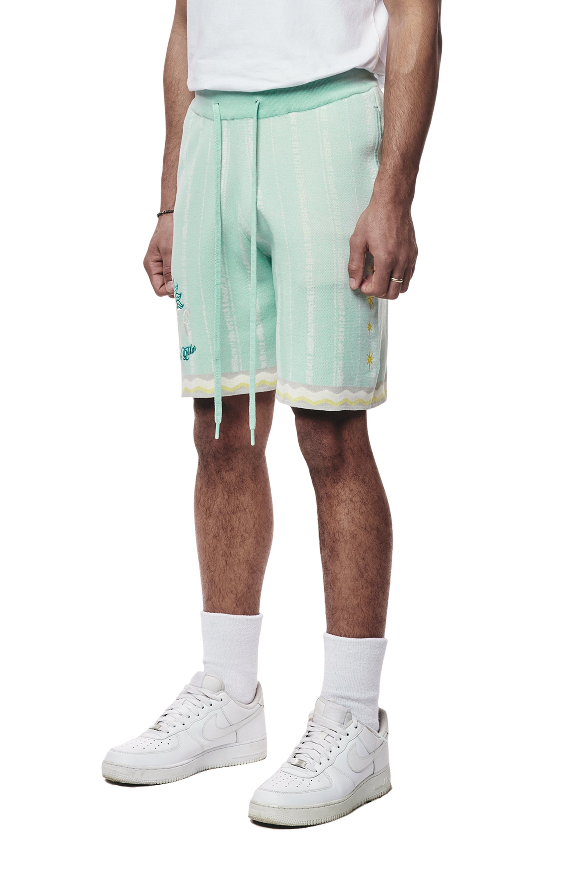 Jacquard Knit Shorts - Havana