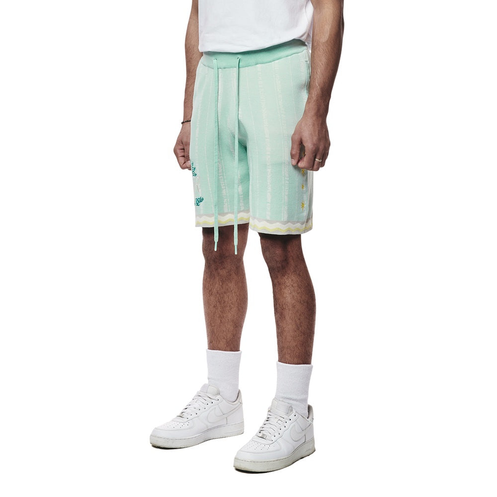 Jacquard Knit Shorts - Havana