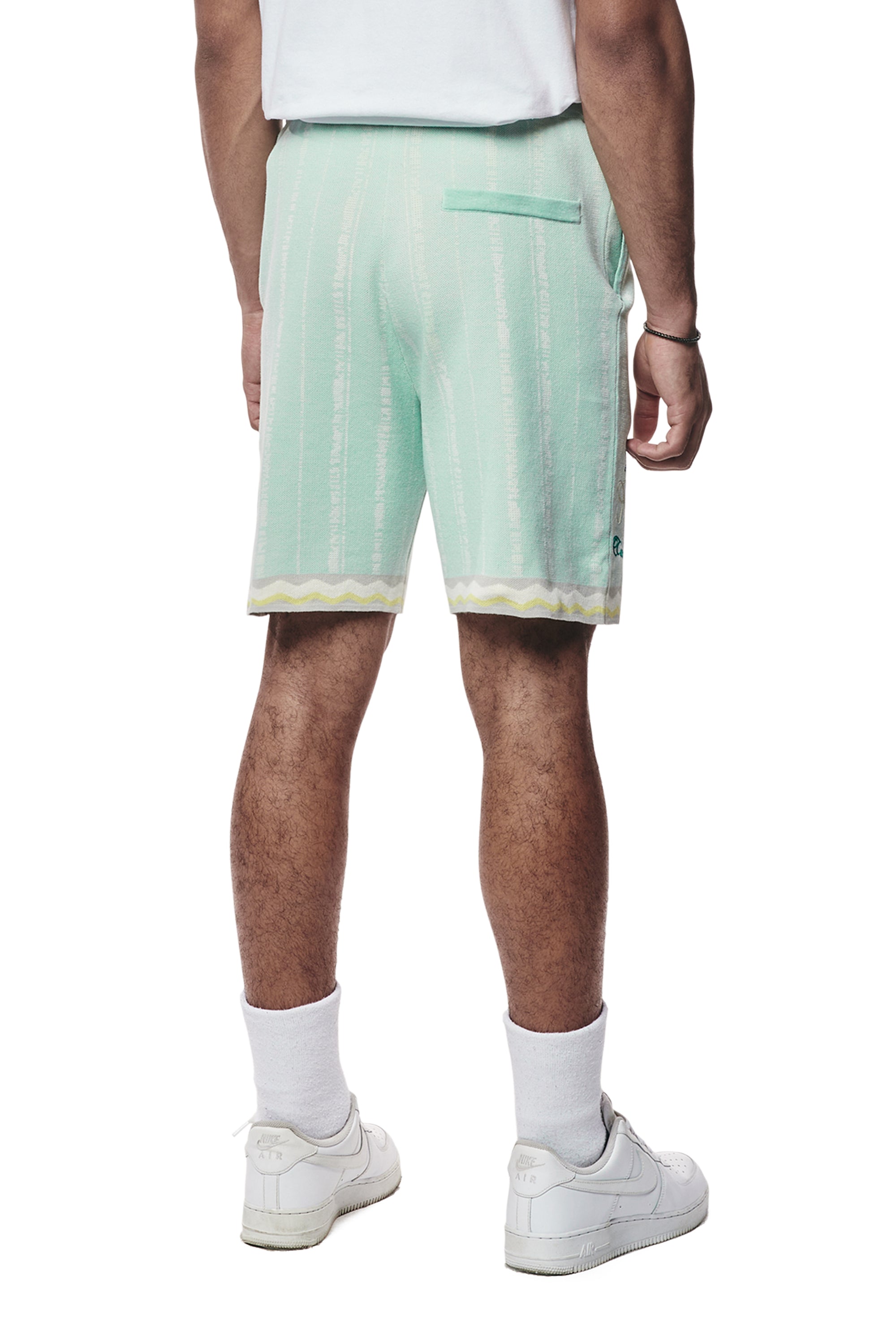 Jacquard Knit Shorts - Havana