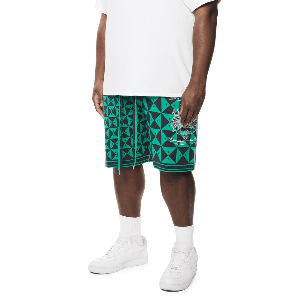 Smoke Rise Big and Tall Big and Tall - Jacquard Knit Shorts - Green