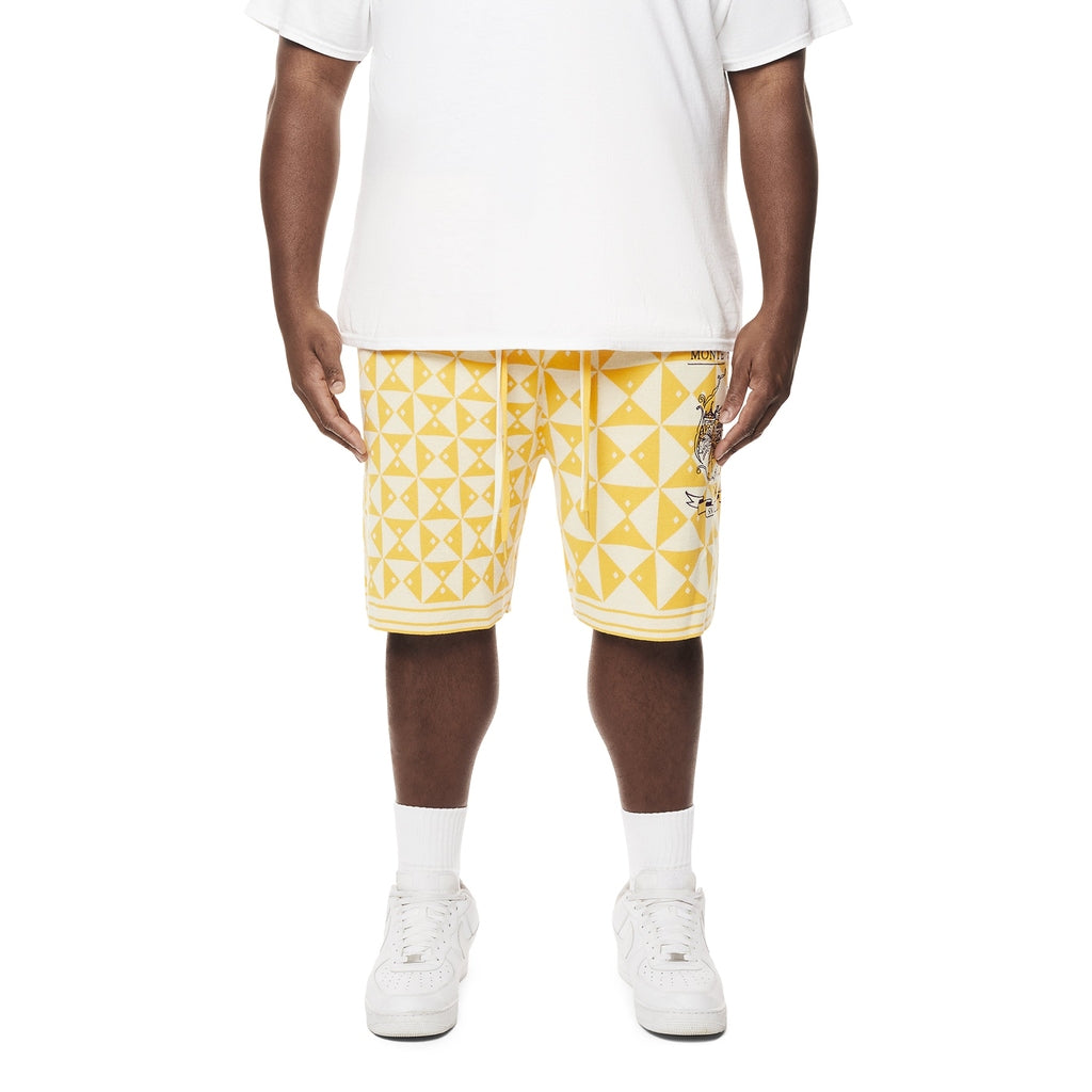 Smoke Rise Big and Tall Big and Tall - Jacquard Knit Shorts - Mari Gold